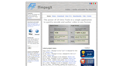 Desktop Screenshot of ffmpegx.com